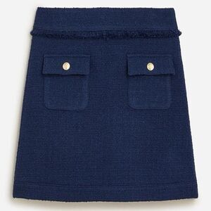 J Crew Patch Pocket Tweed Mini Skirt NWT